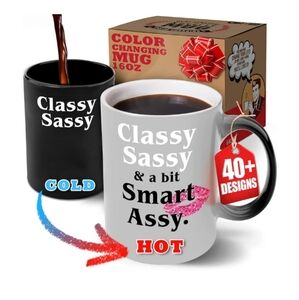 HEAT SENSITIVE COLOR CHANGING MUG CLASSY SASSY